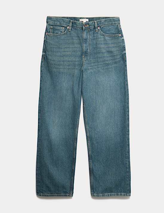 Loose Fit Rigid Denim Jeans