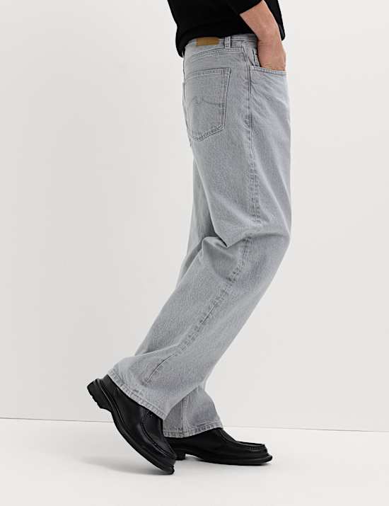 Loose Fit Rigid Denim Jeans
