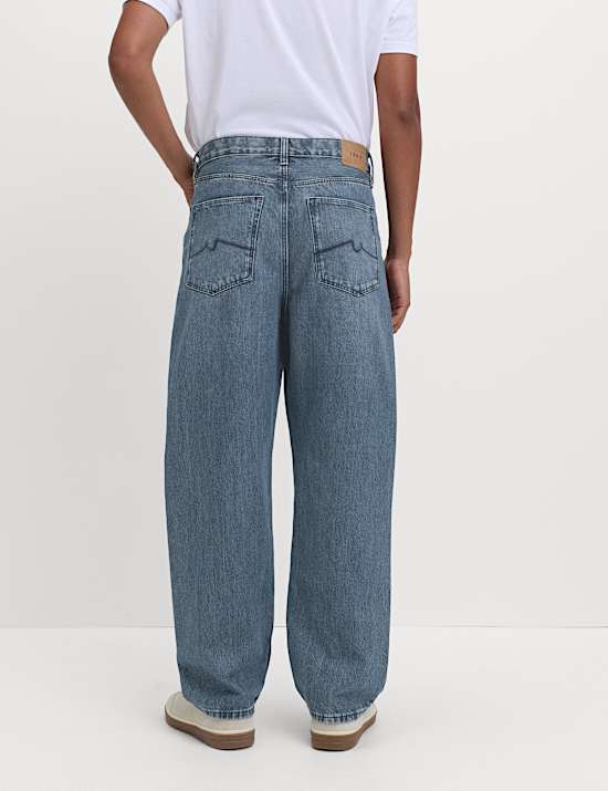 Loose Fit Rigid Denim Jeans