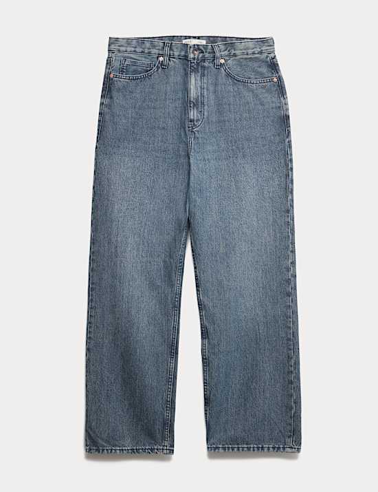 Loose Fit Rigid Denim Jeans