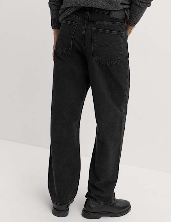 Loose Fit Rigid Denim Jeans