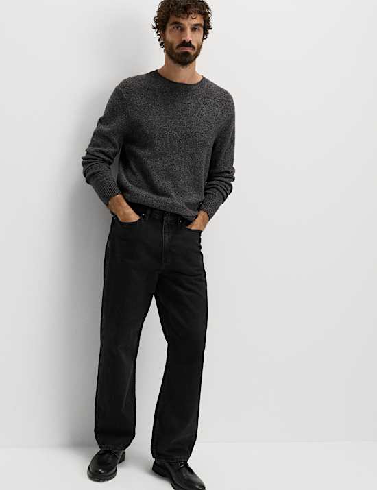 Loose Fit Rigid Denim Jeans