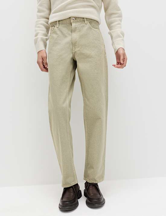 Straight Fit Rigid Denim Jeans