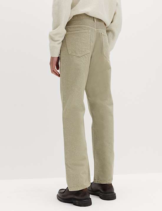 Straight Fit Rigid Denim Jeans