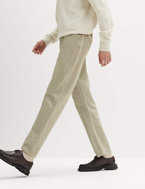 Straight Fit Rigid Denim Jeans