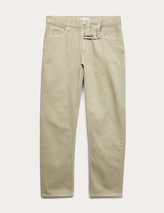 Straight Fit Rigid Denim Jeans