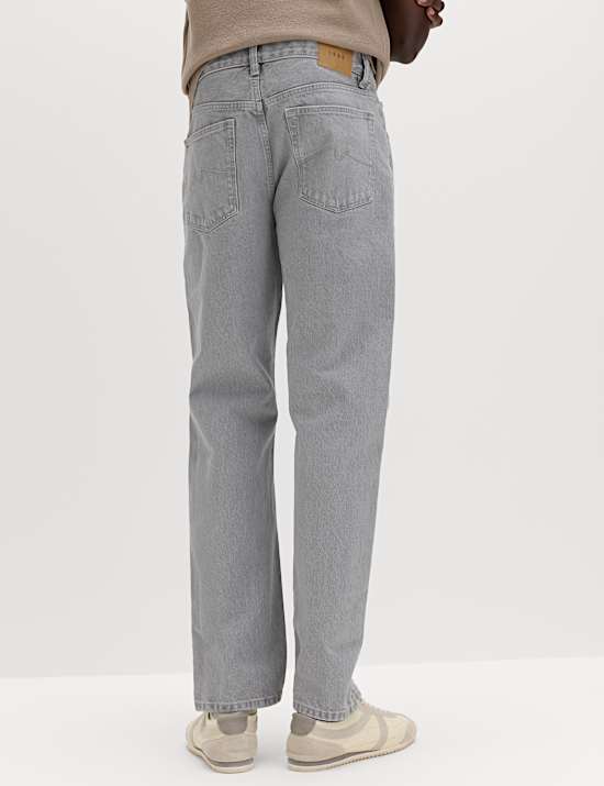 Straight Fit Rigid Denim Jeans