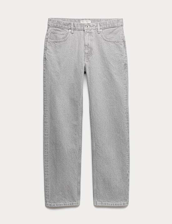 Straight Fit Rigid Denim Jeans