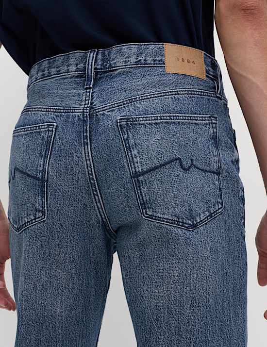 Straight Fit Rigid Denim Jeans