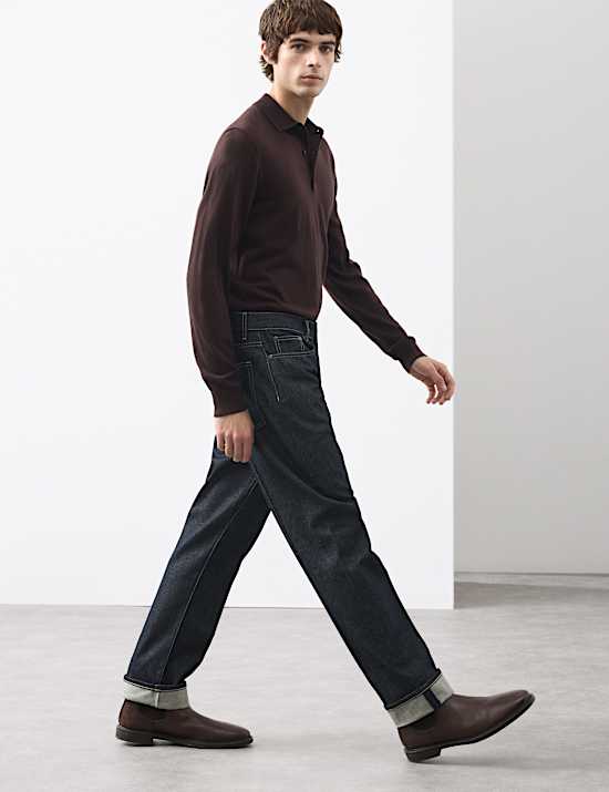 Straight Fit Stay Crease Jeans