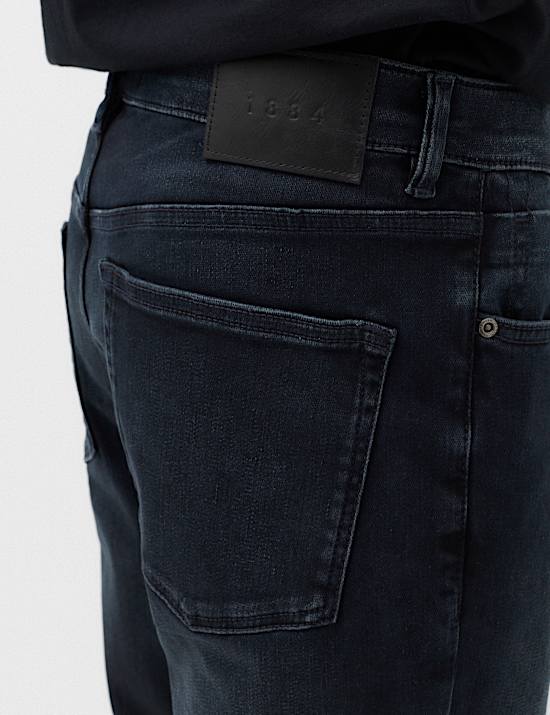 Jeans de corte recto el&aacute;sticos y c&oacute;modos