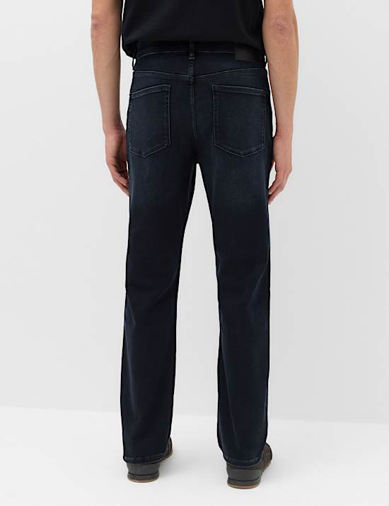 Jeans de corte recto el&aacute;sticos y c&oacute;modos