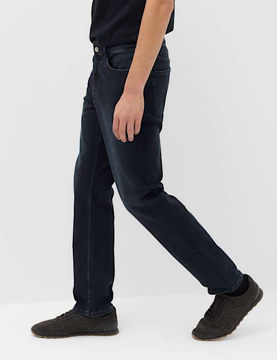 Jeans de corte recto el&aacute;sticos y c&oacute;modos