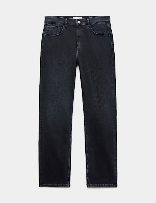 Jeans de corte recto el&aacute;sticos y c&oacute;modos