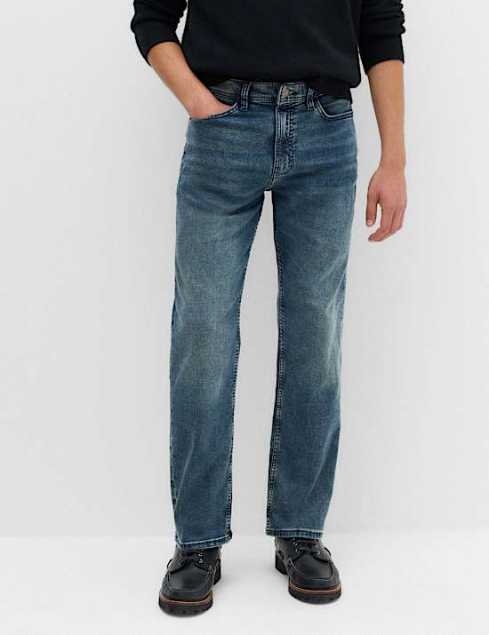 Straight Fit Comfort Stretch Jeans