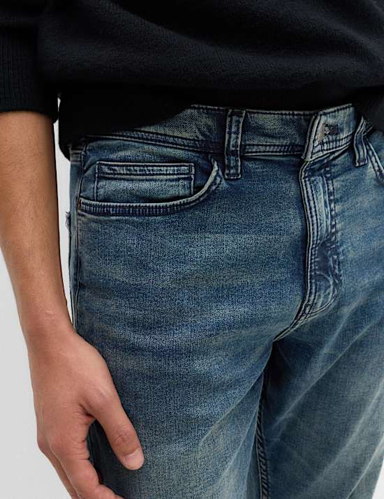 Straight Fit Comfort Stretch Jeans