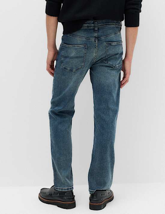 Straight Fit Comfort Stretch Jeans