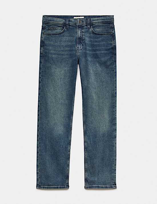 Straight Fit Comfort Stretch Jeans