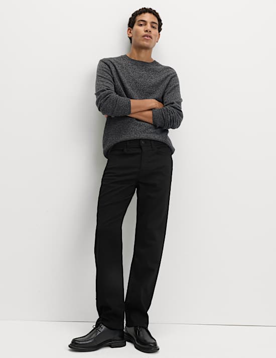 Jeans de corte recto el&aacute;sticos y c&oacute;modos
