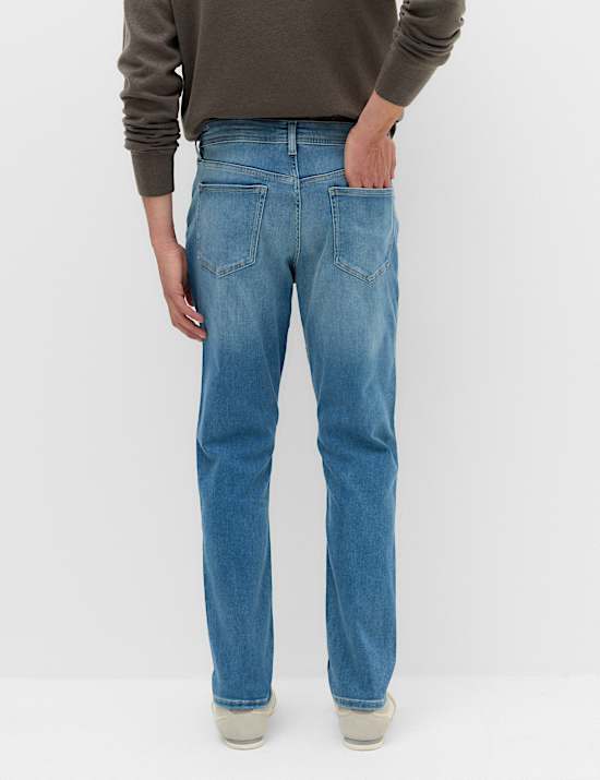Slim Fit Textured Comfort Stretch Jeans