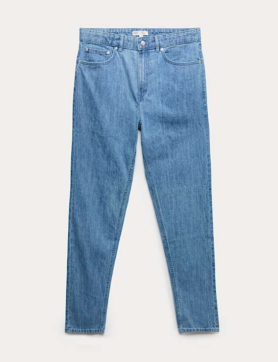 Tapered Fit Lightweight Cotton Rich Jeans