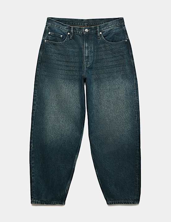 Barrel Fit 5 Pocket Stretch Jeans