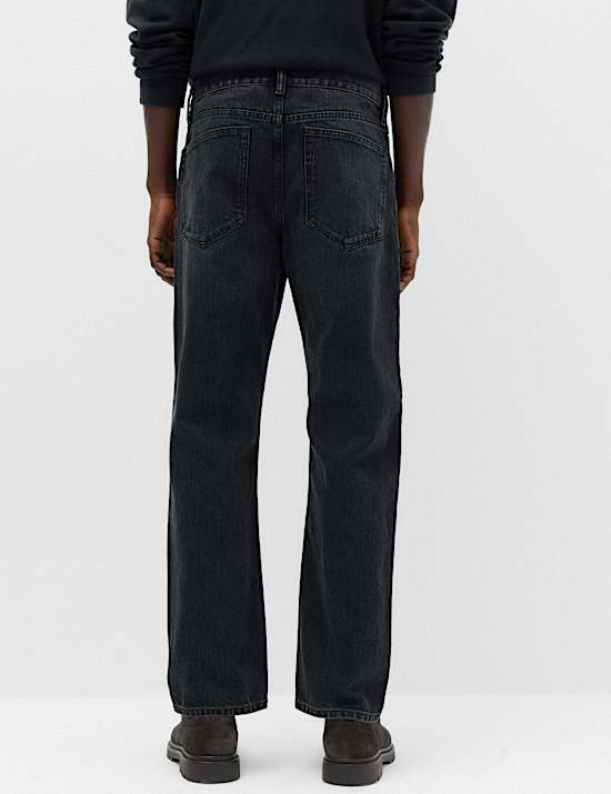 Straight Fit Pure Cotton Jeans