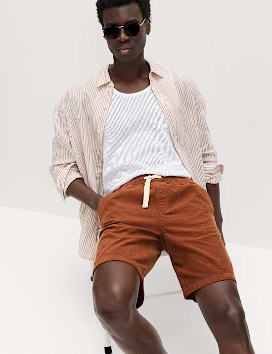 Chemise en velours c&ocirc;tel&eacute; 100 % coton