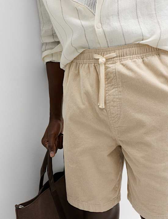 Pure Cotton Corduroy Shorts