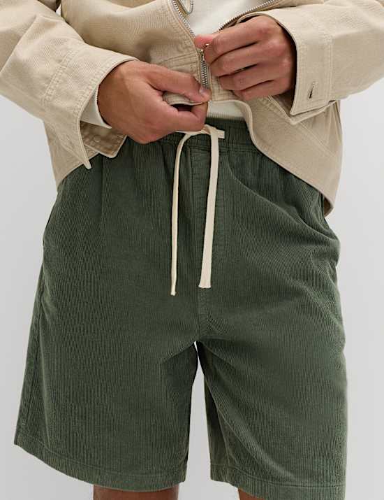 Pure Cotton Corduroy Shorts