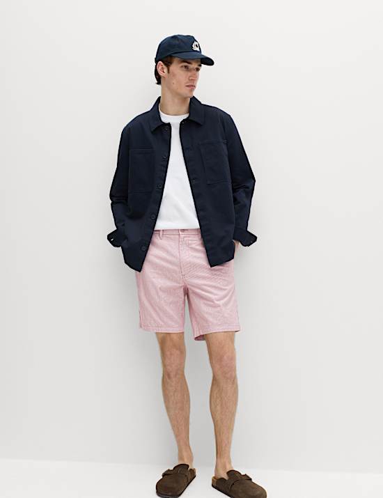 Half-Elasticated Waist Chino Shorts