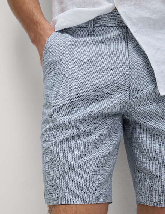 Half-Elasticated Waist Chino Shorts