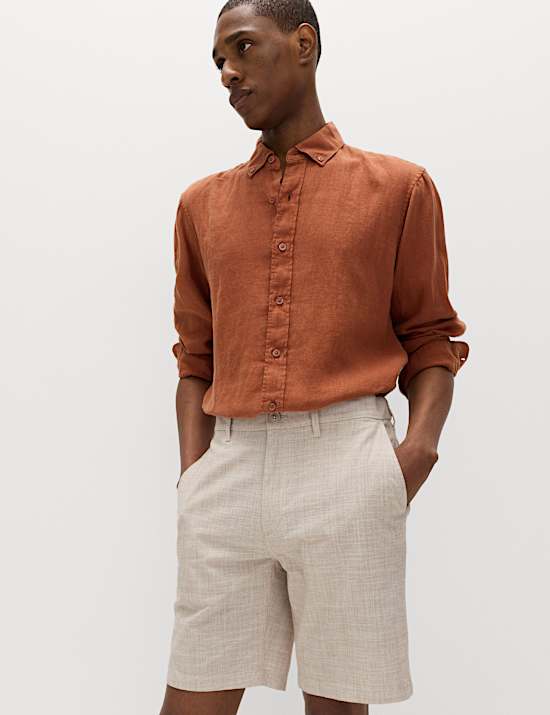 Half-Elasticated Waist Chino Shorts