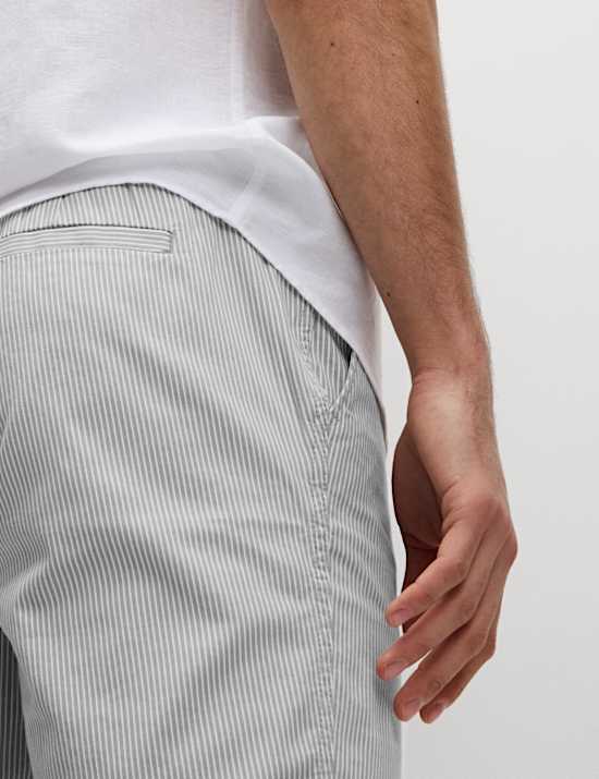 Half-Elasticated Waist Chino Shorts