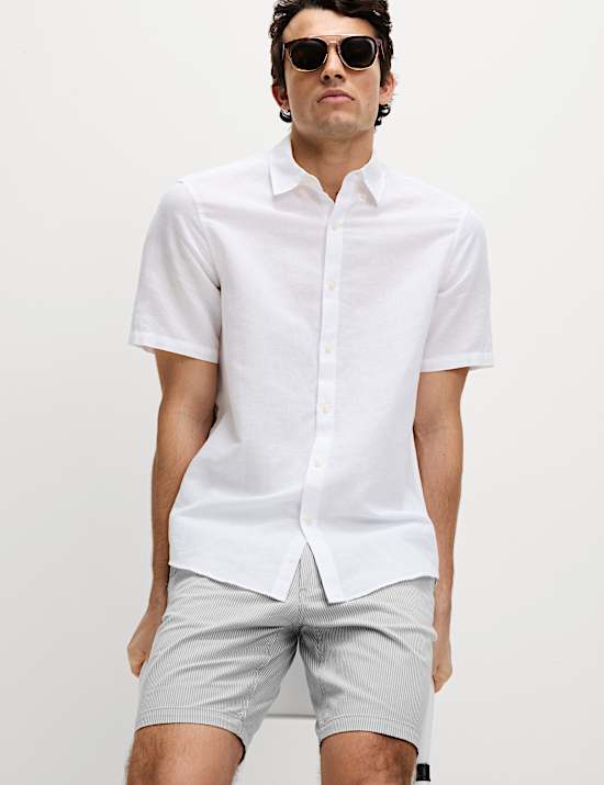 Half-Elasticated Waist Chino Shorts