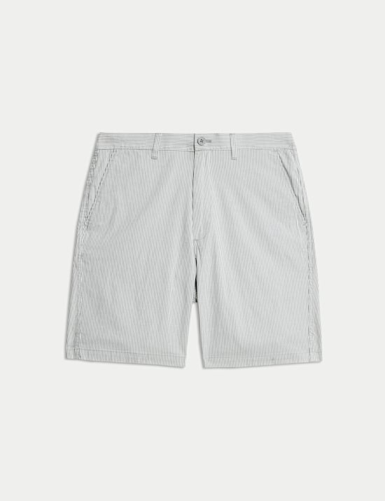 Half-Elasticated Waist Chino Shorts