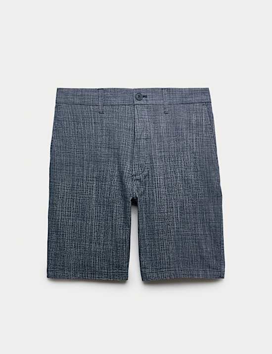 Short style chino &agrave; taille semi-&eacute;lastique