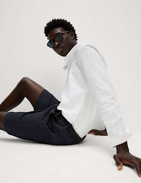 Half-Elasticated Waist Chino Shorts