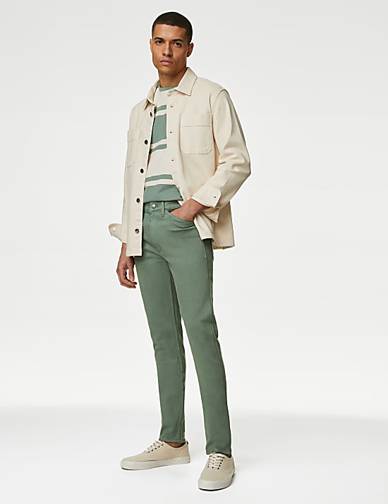 Slim Fit Tea Dyed Cotton Jean