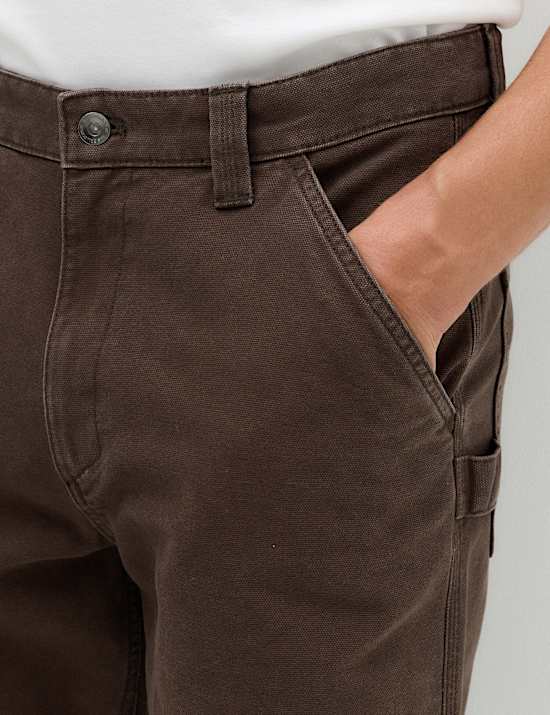 Pantalon utilitaire 100 % coton coupe large