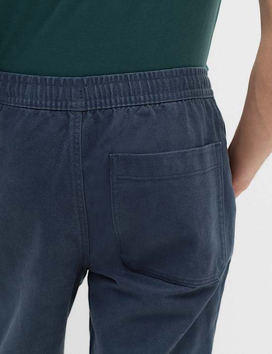 Tapered Fit Elasticated Waist Trousers