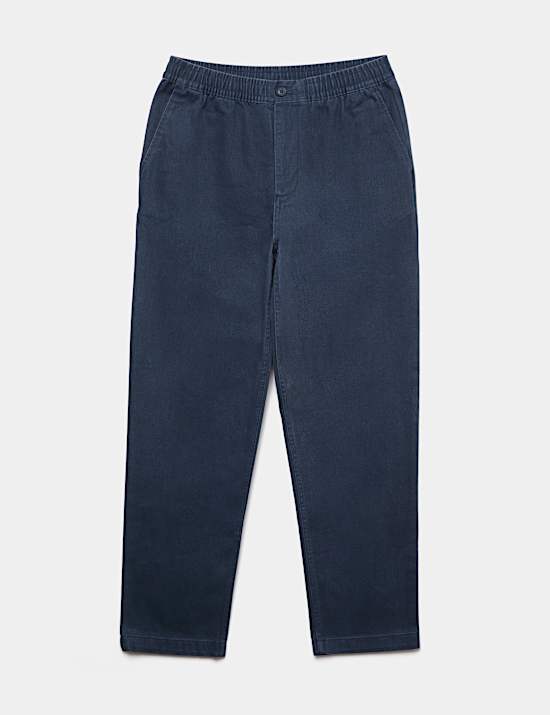 Tapered Fit Elasticated Waist Trousers