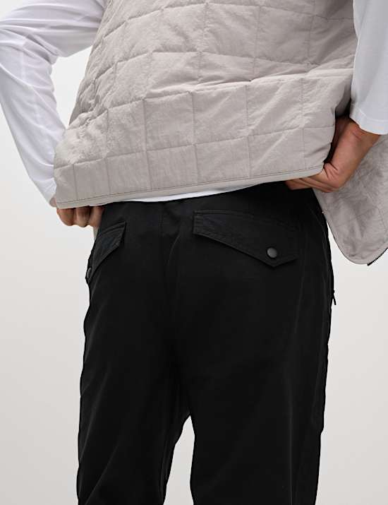 Pantalon coupe cintr&eacute;e textur&eacute; &agrave; revers