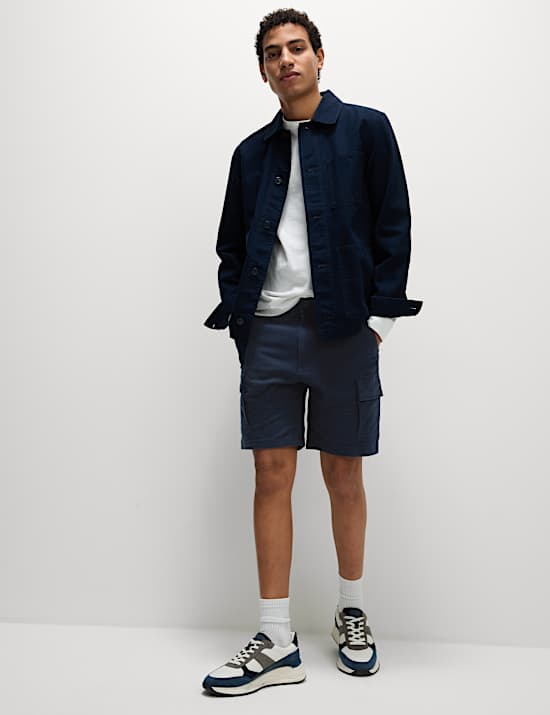 Straight Fit Stretch Cargo Short