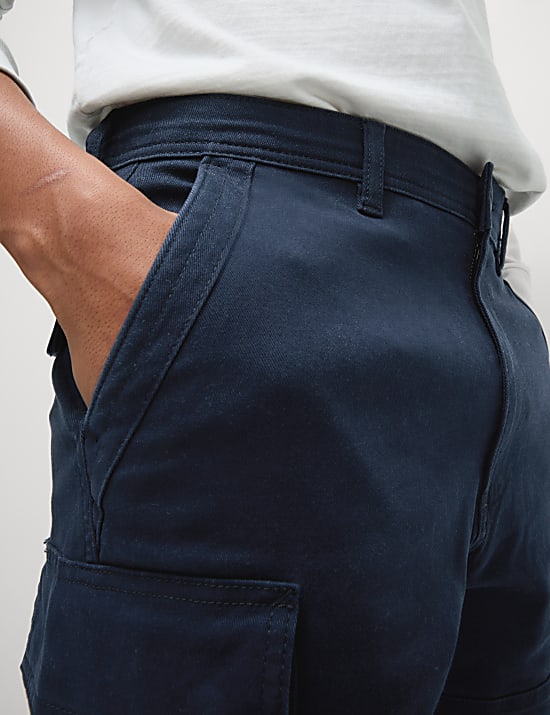 Straight Fit Stretch Cargo Short