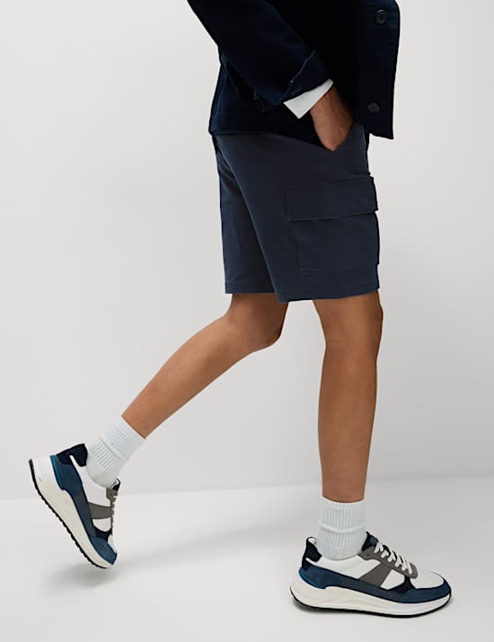 Straight Fit Stretch Cargo Short