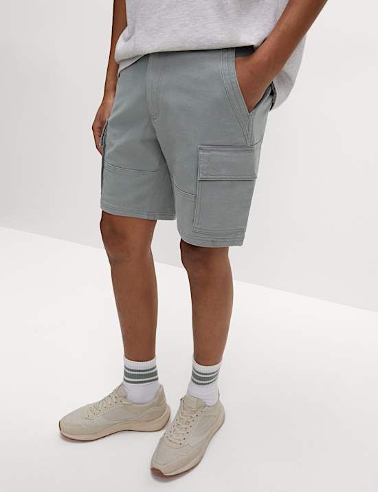 Straight Fit Stretch Cargo Short