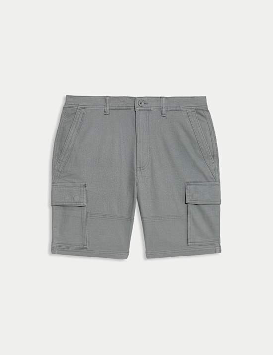 Straight Fit Stretch Cargo Short