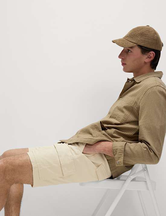 Straight Fit Stretch Cargo Short