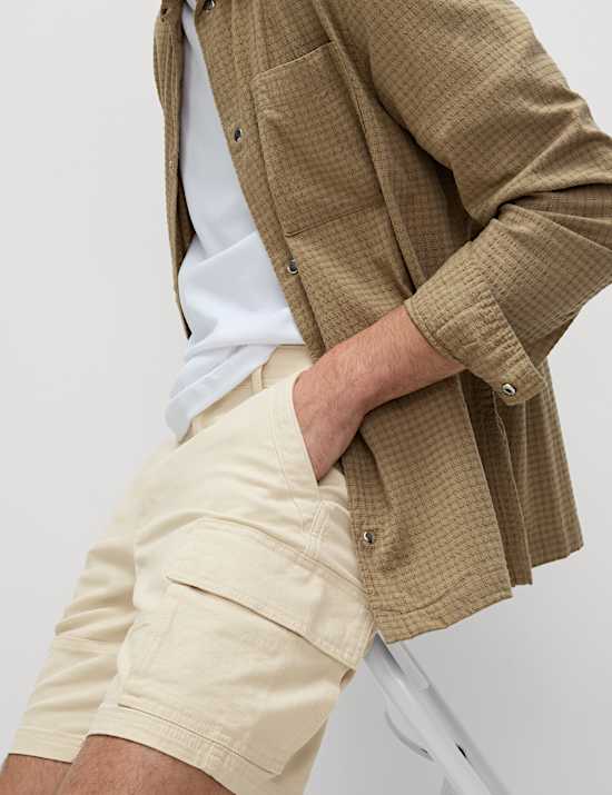 Straight Fit Stretch Cargo Short